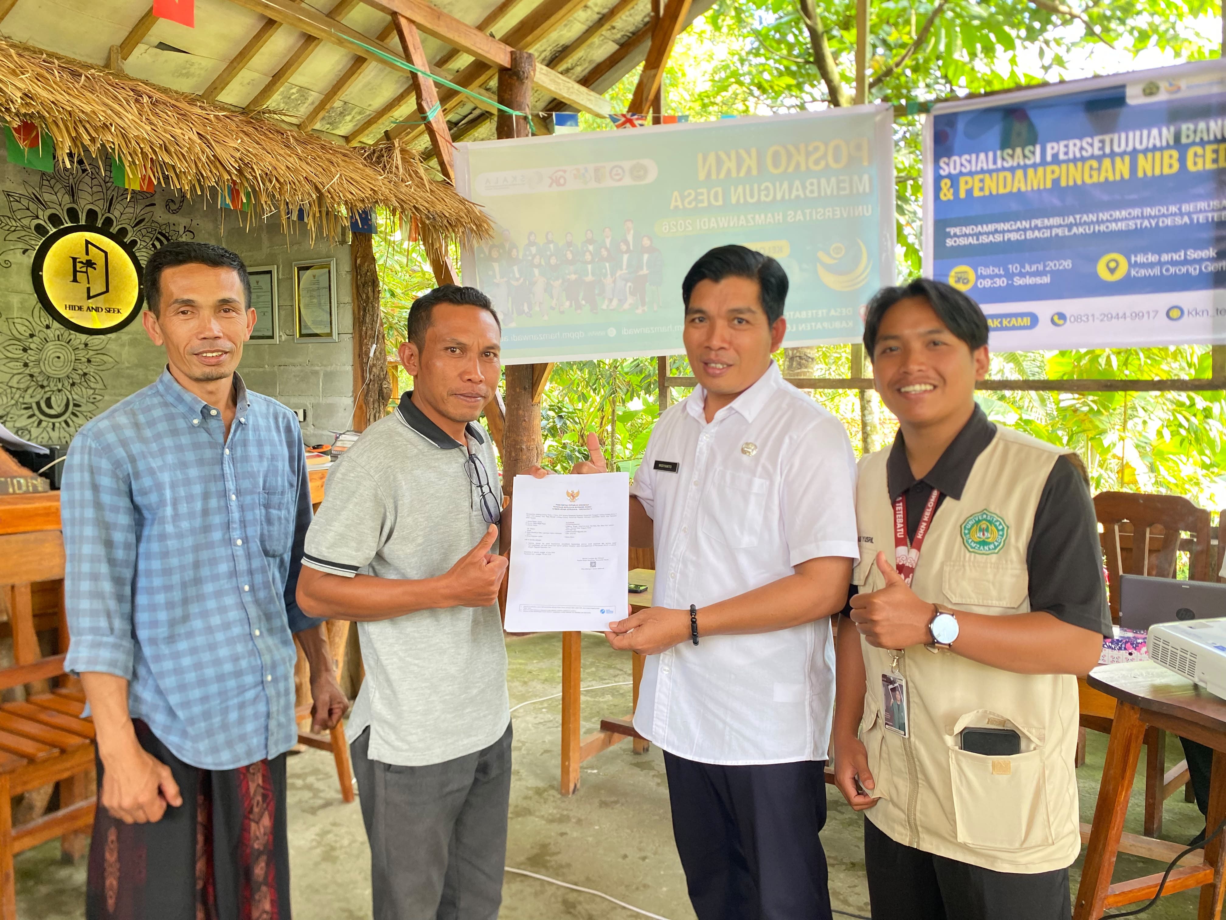 Mahasiswa KKN Unham Gandeng DPMPTSP Sosialisasi Pentingnya Perizinan Berusaha