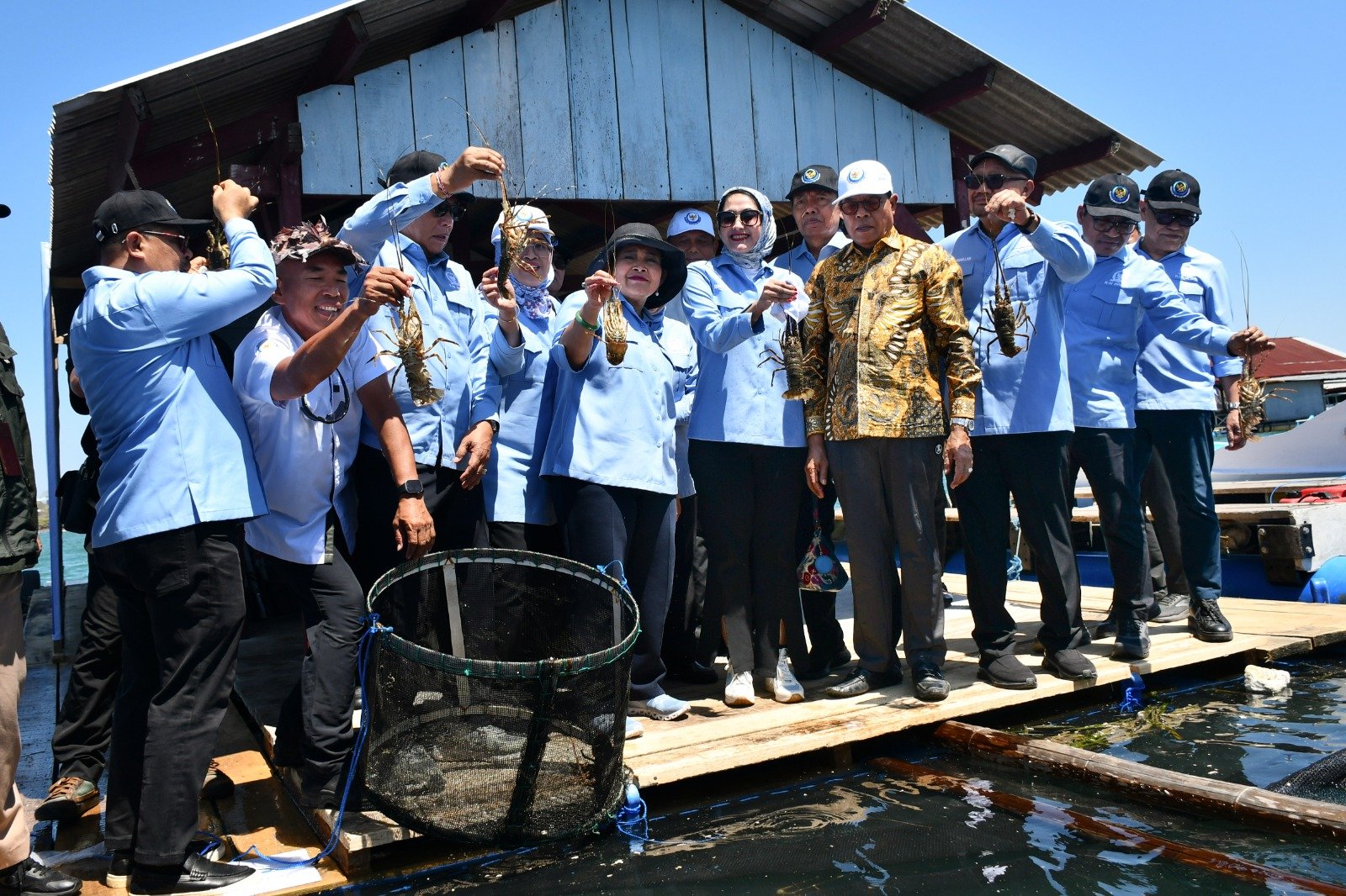 Ketua Komisi IV DPR RI Titiek Soeharto Lihat Langsung Potensi Lobster Di Wilayah Selatan Lombok Timur